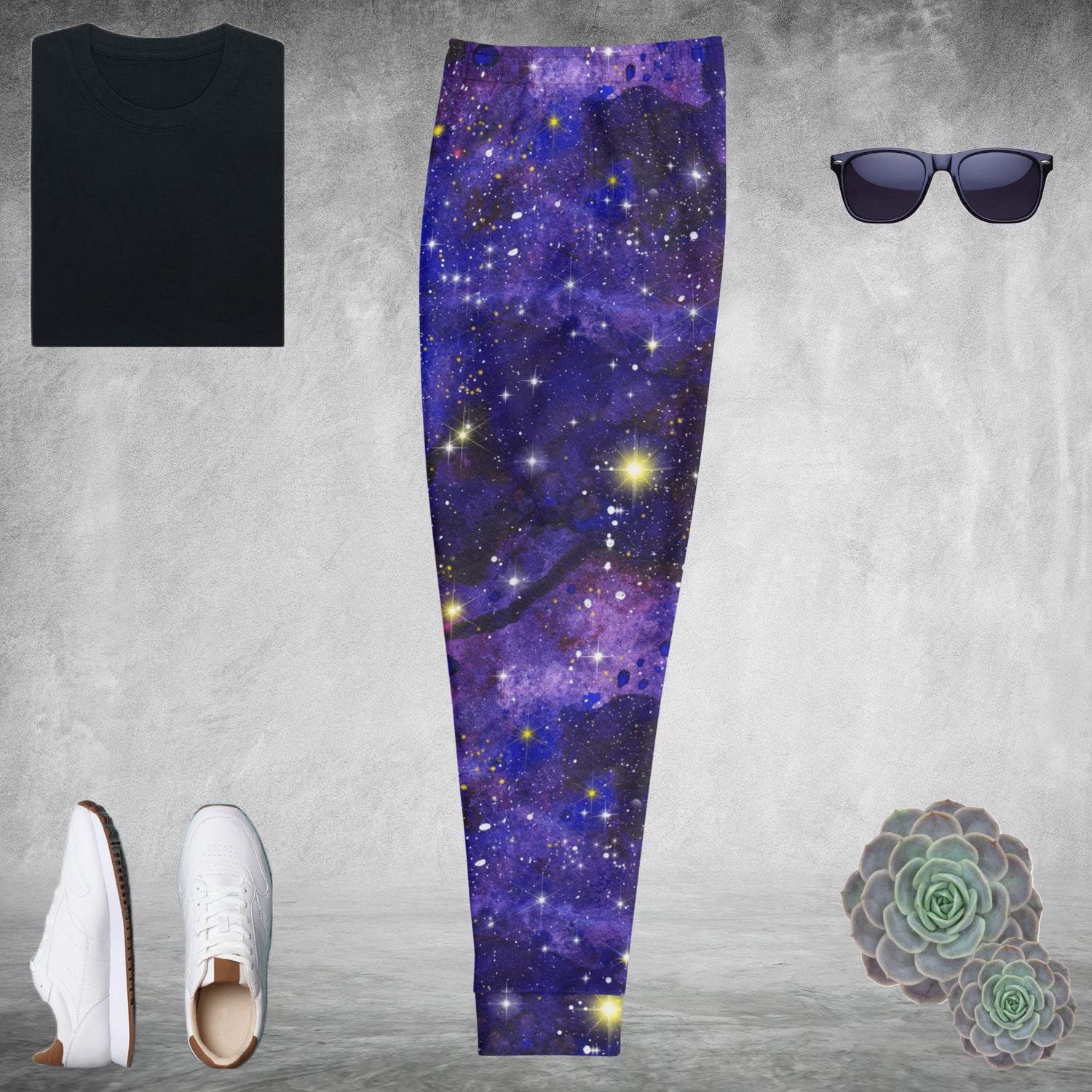 Blue Nebula Men's Joggers | DEEAREST LTD