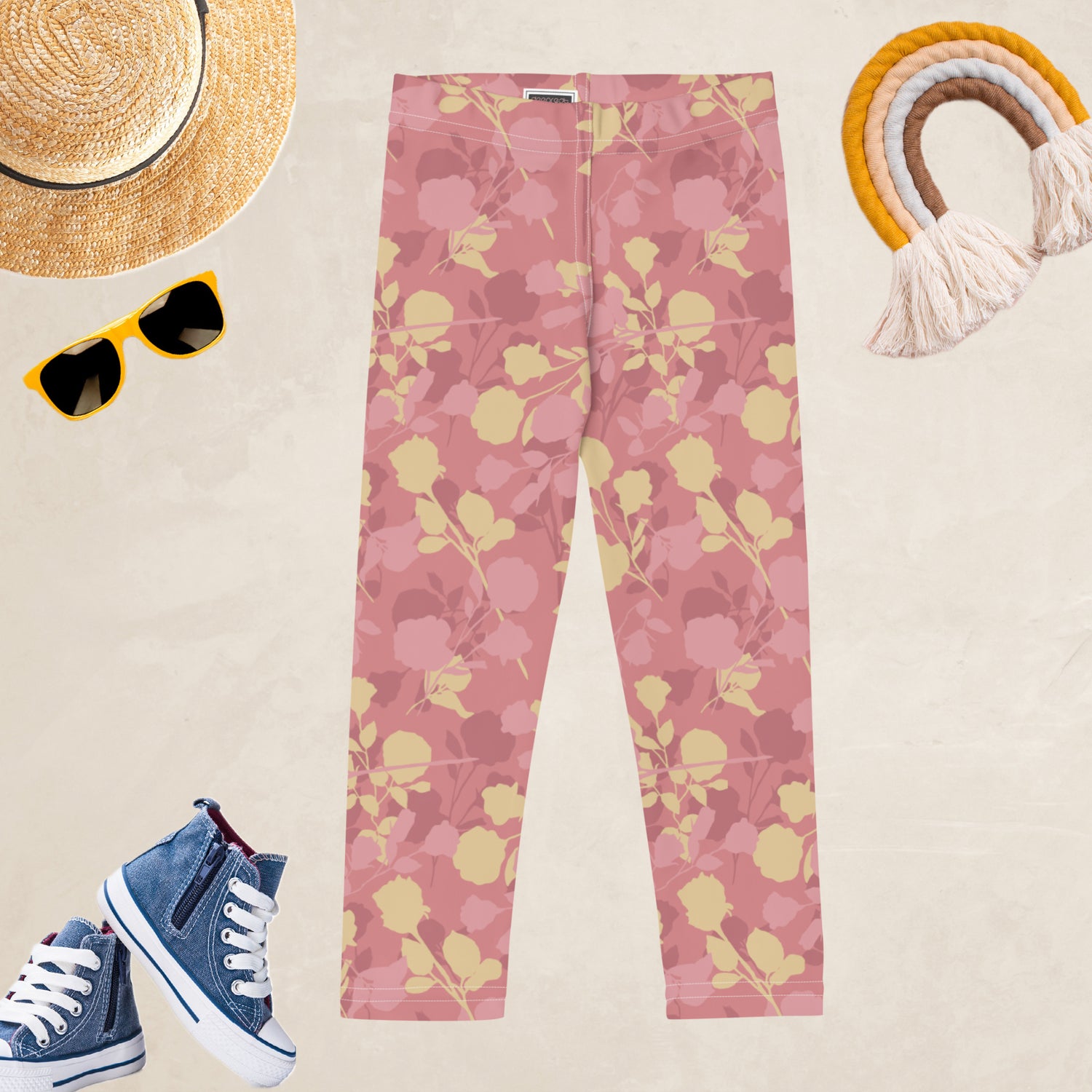 Rosy Blossom Kids and Youth Leggings | DEEAREST LTD