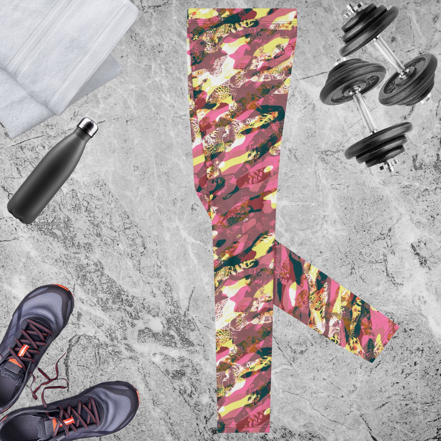 Pink Camouflage Men's Leggings | DEEAREST LTD