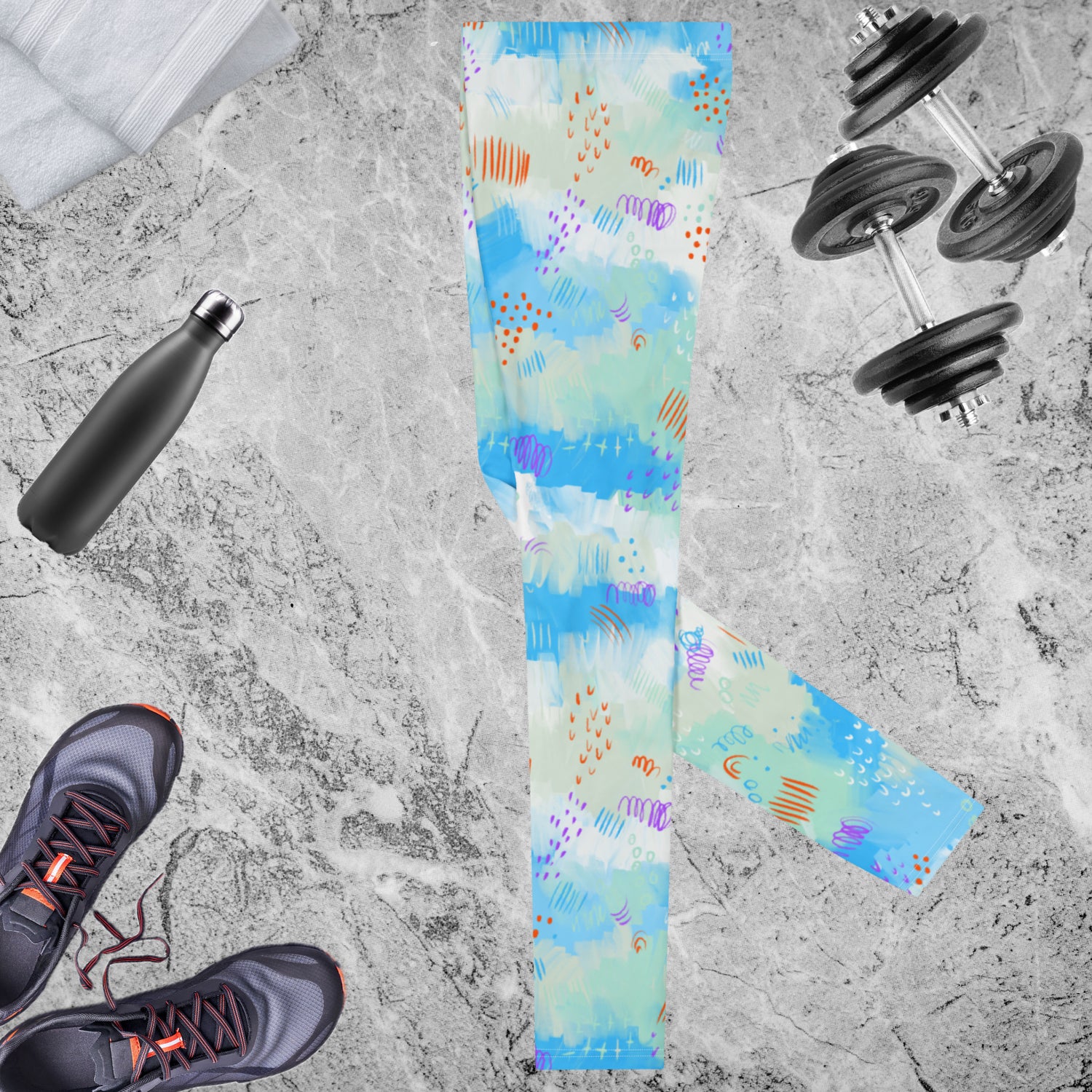 Blue Line Art Men's Leggings | DEEAREST LTD