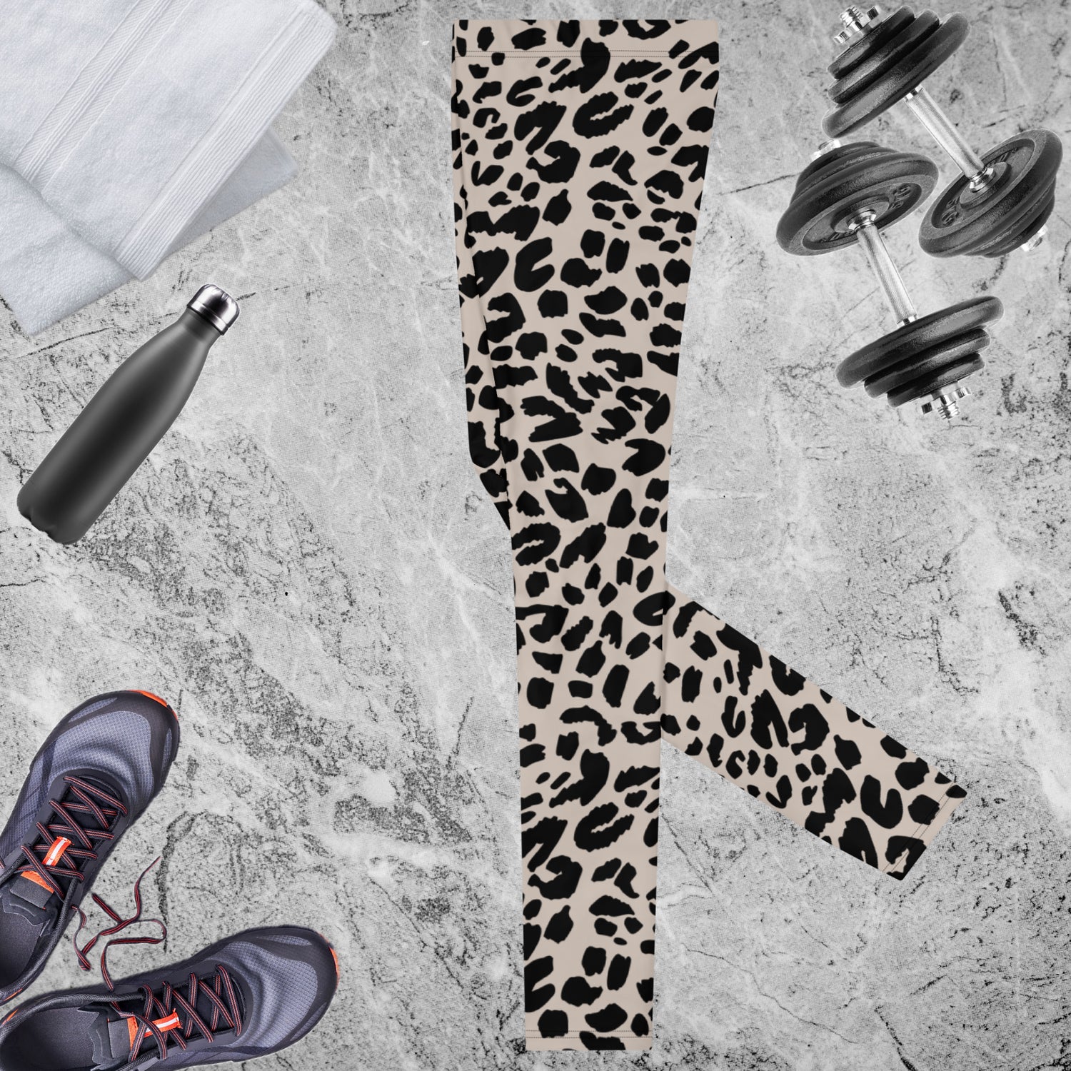 Black Animal Rave Men's Leggings | DEEAREST LTD