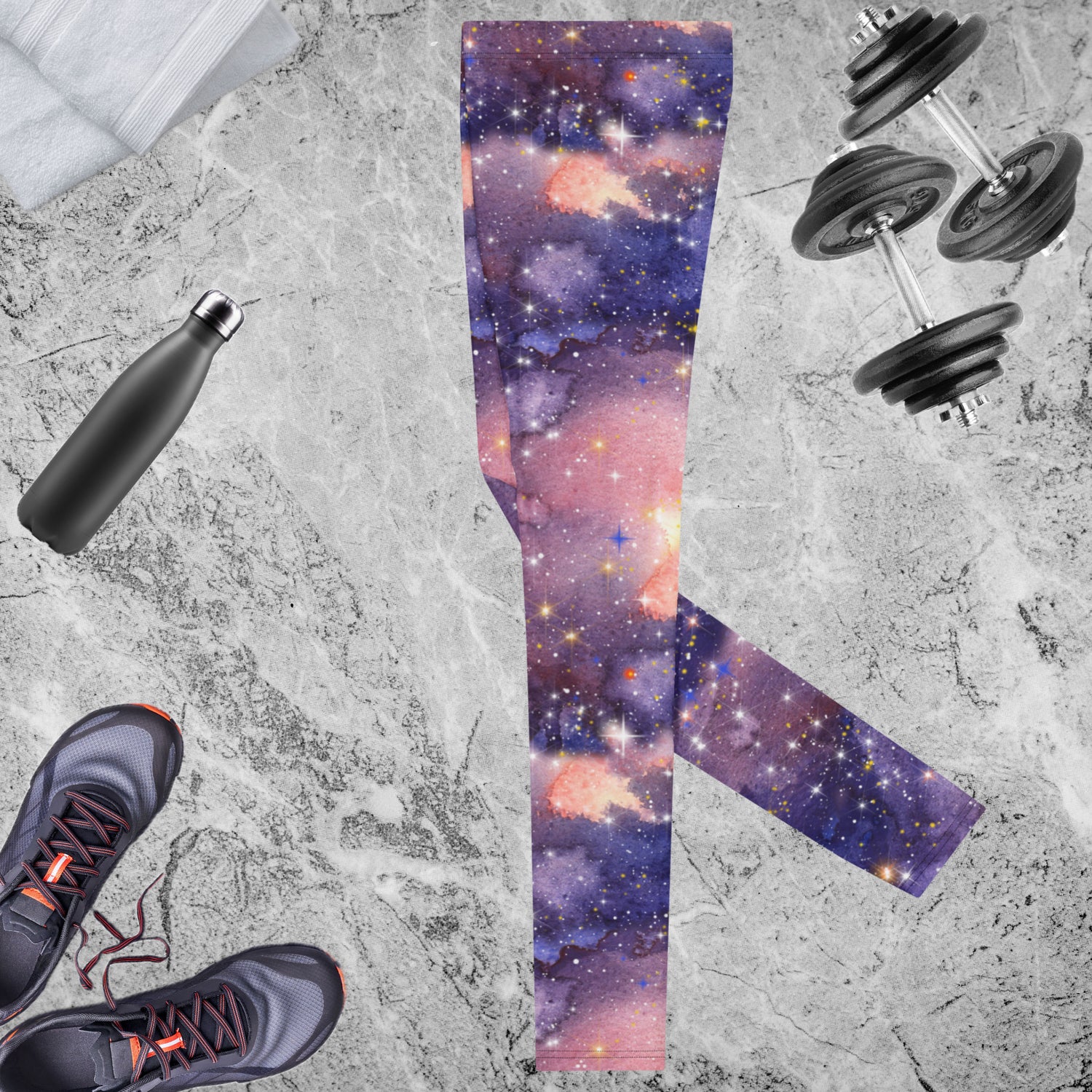 Light Purple Nebula Men's Leggings | DEEAREST LTD