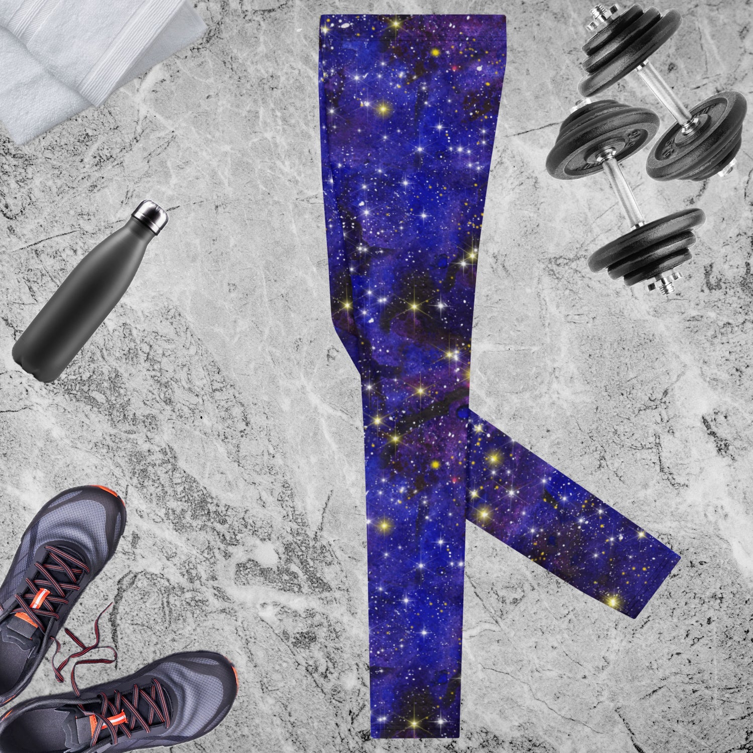 Blue Nebula Men's Leggings | DEEAREST LTD