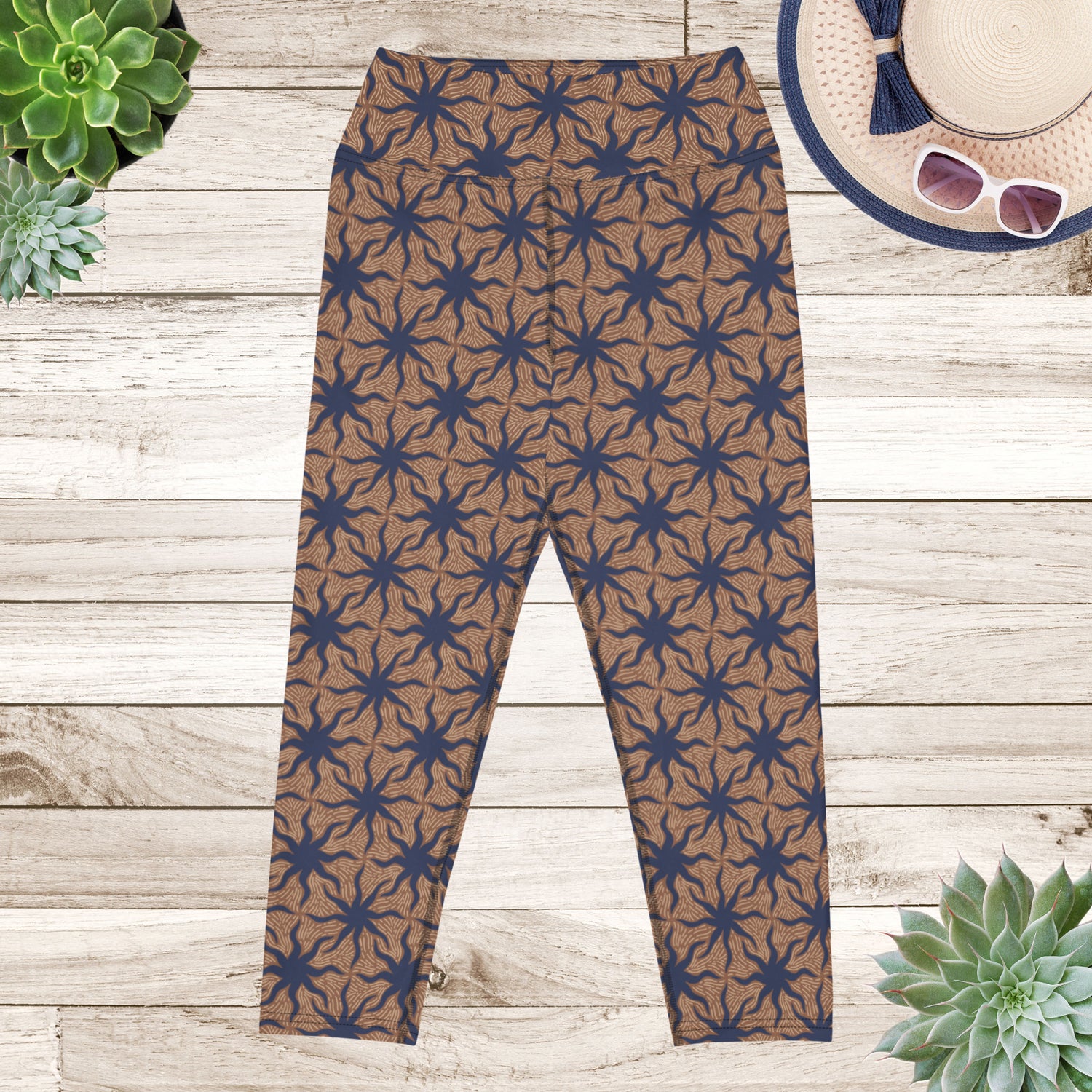 Celestial Wonder Yoga Capri Leggings | DEEAREST LTD