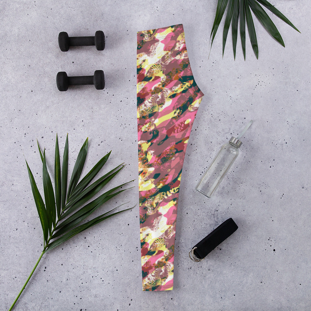 Pink Camouflage Leggings | DEEAREST LTD