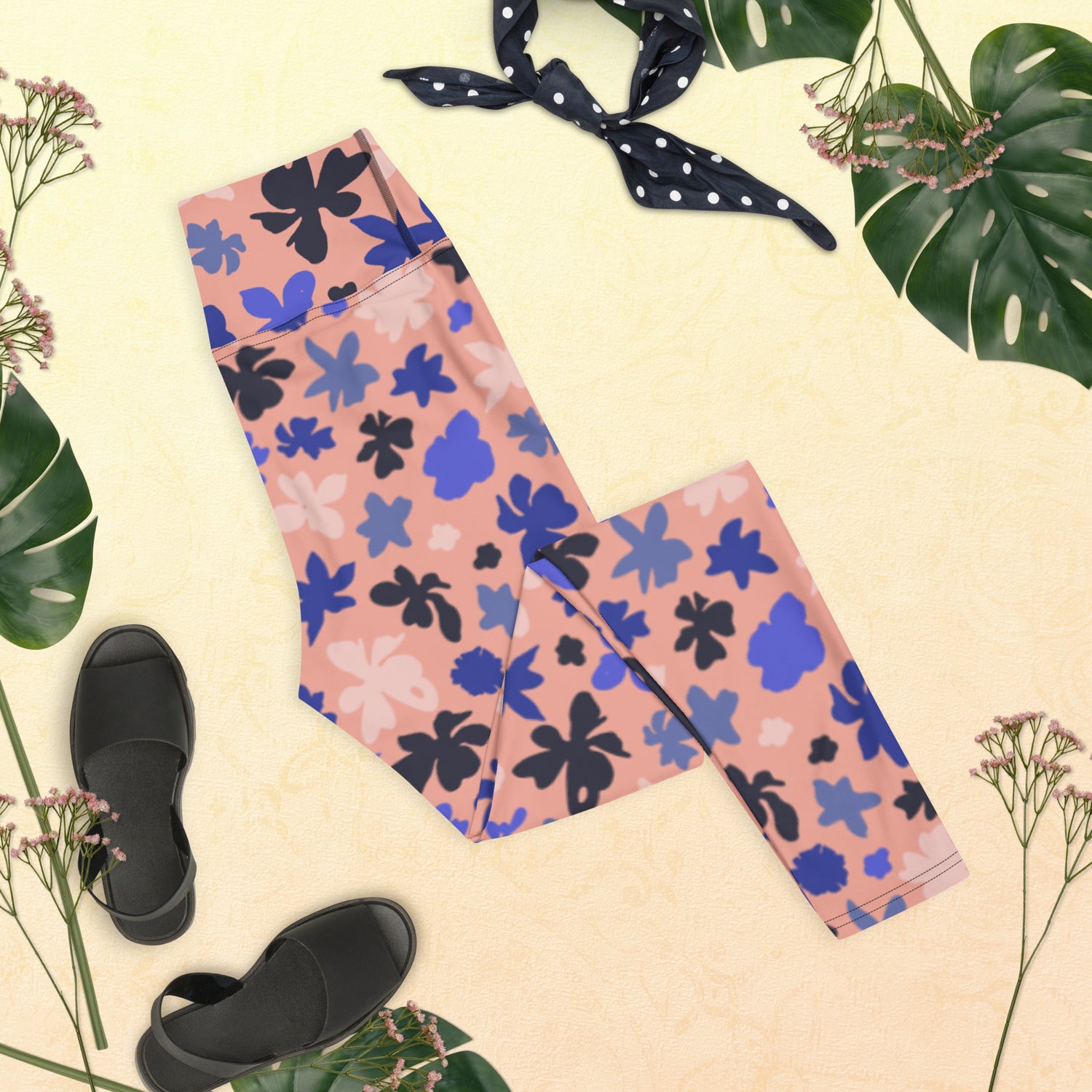 Pink Blossom Yoga Leggings | DEEAREST LTD