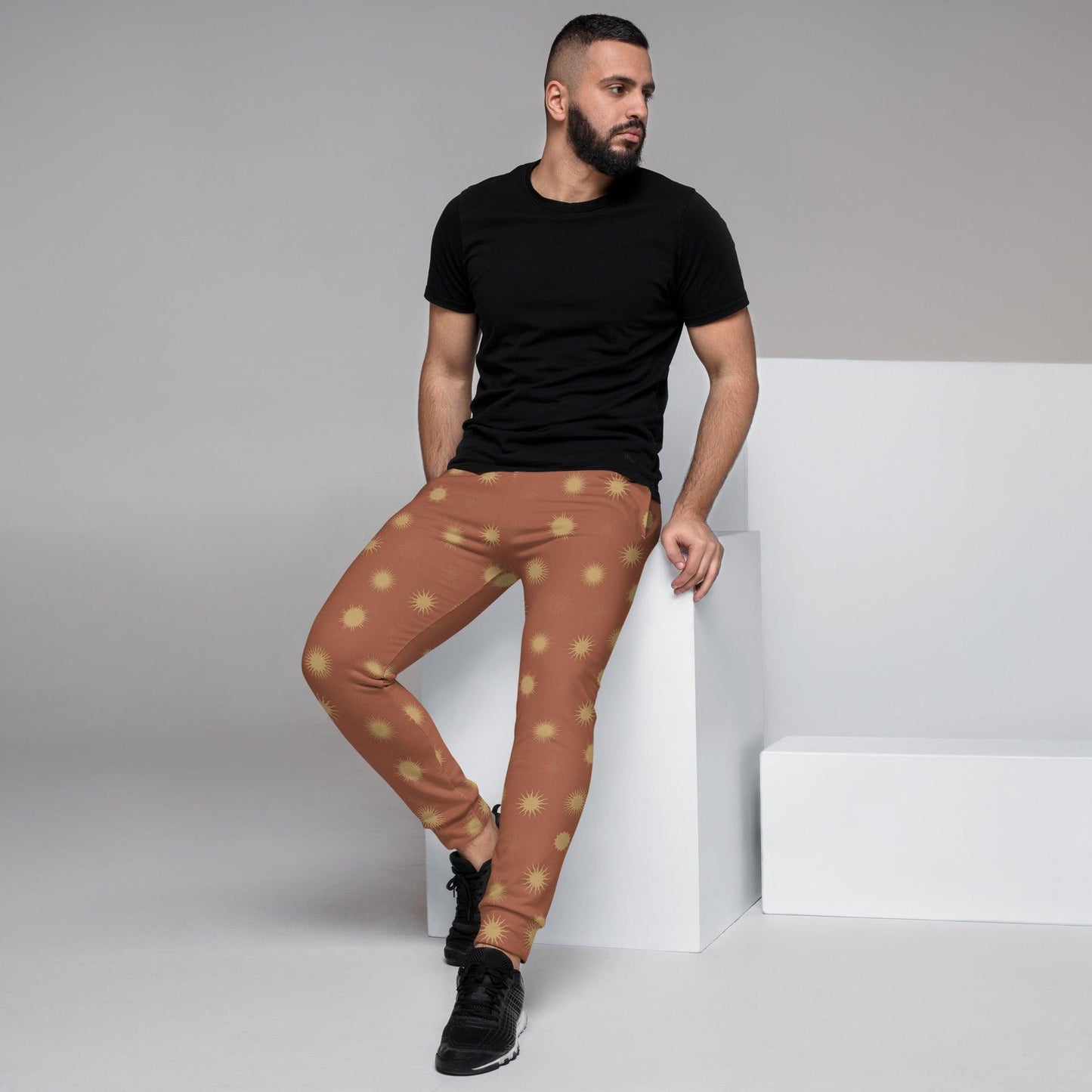 Brown Sun Men's Joggers | DEEAREST LTD