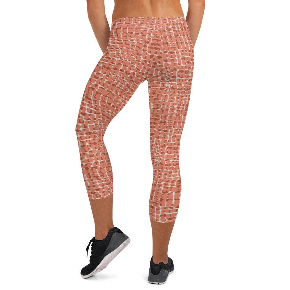 Copper Animal Rave Capri Leggings | DEEAREST LTD