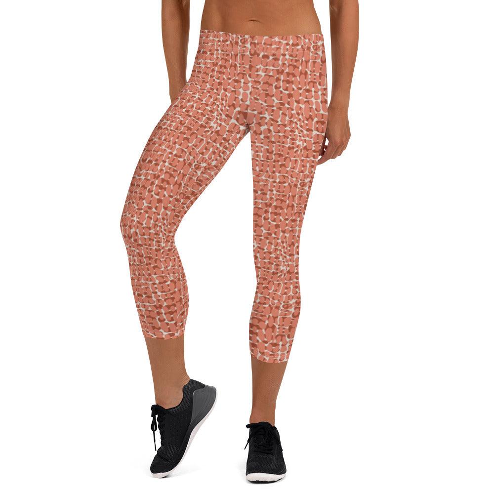 Copper Animal Rave Capri Leggings | DEEAREST LTD