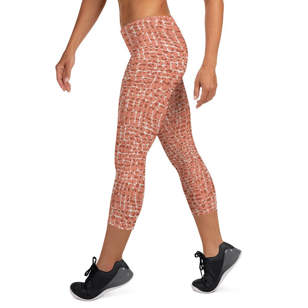 Copper Animal Rave Capri Leggings | DEEAREST LTD