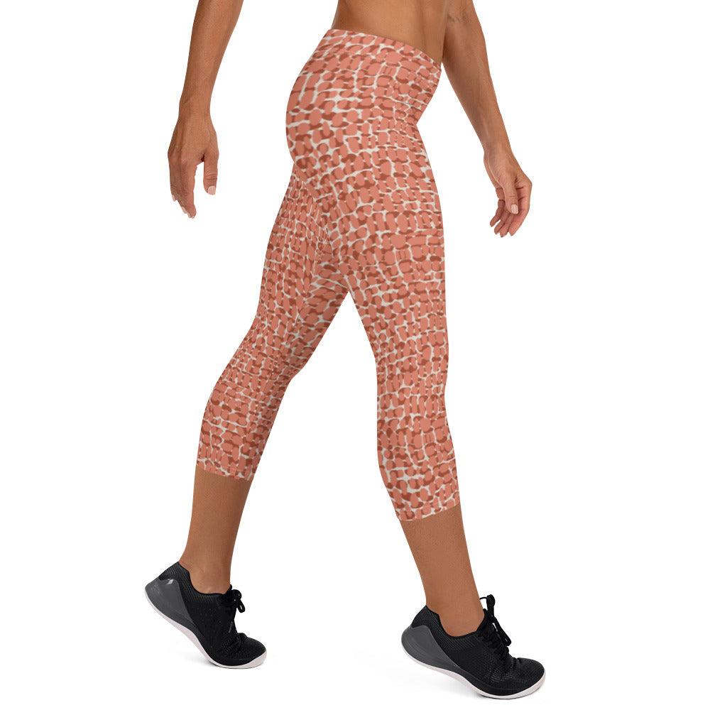 Copper Animal Rave Capri Leggings | DEEAREST LTD