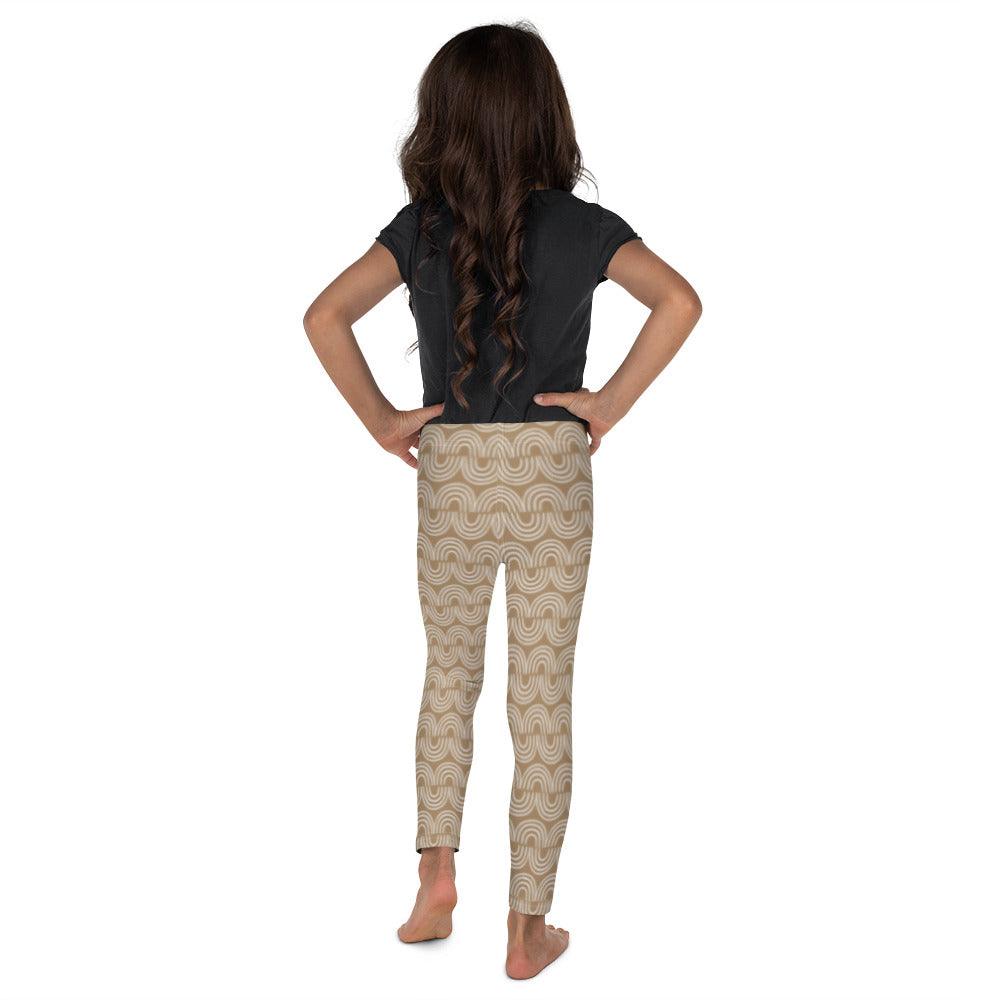 Brown Jungle Pattern Kid's Leggings | DEEAREST LTD