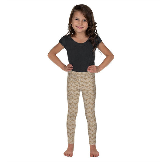 Brown Jungle Pattern Kid's Leggings | DEEAREST LTD