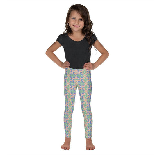 Green Blush Kid's Leggings | DEEAREST LTD