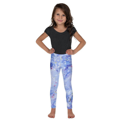 Light Blue Nebula Kid's Leggings | DEEAREST LTD