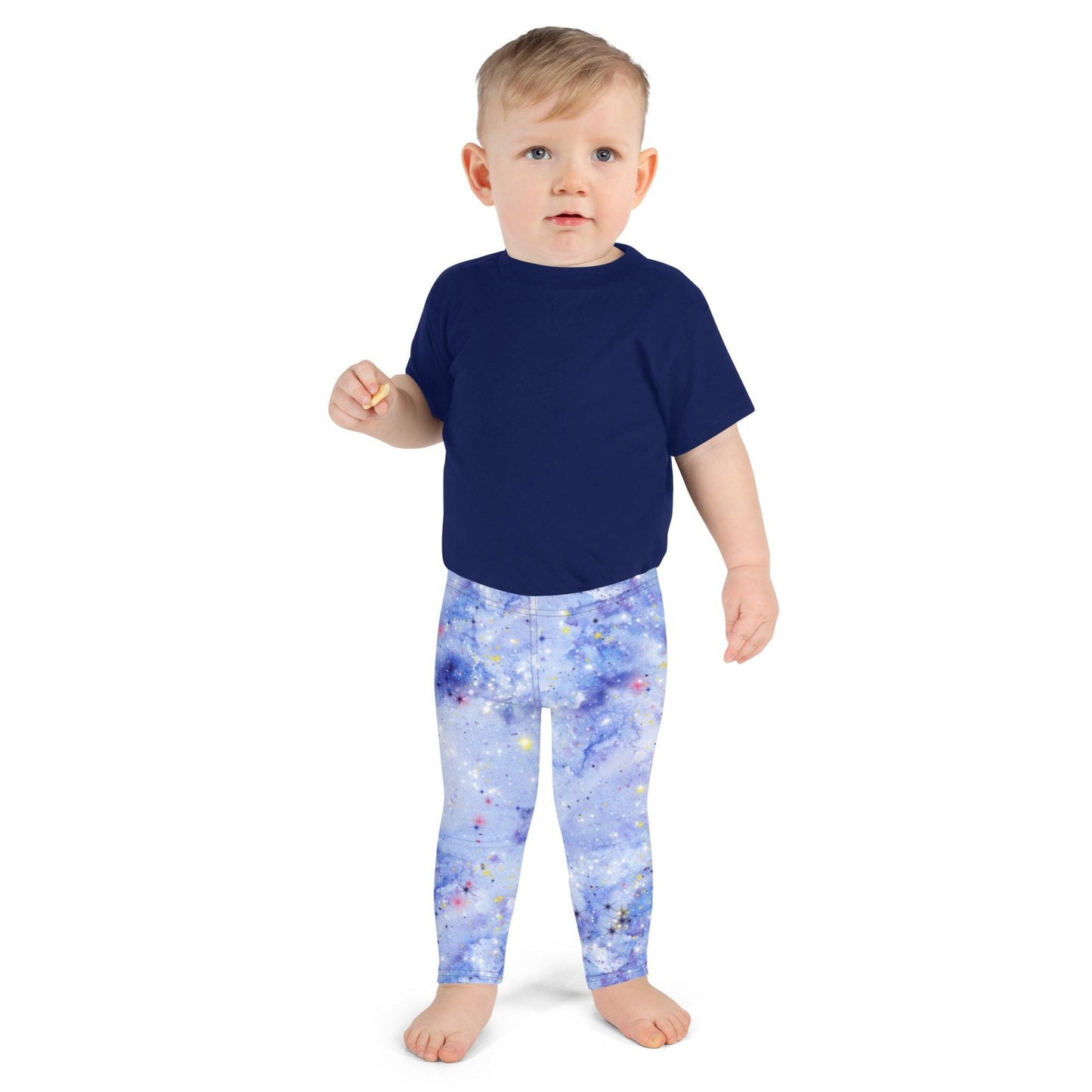 Light Blue Nebula Kid's Leggings | DEEAREST LTD