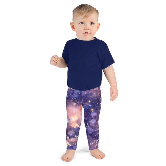 Light Purple Nebula Kid's Leggings | DEEAREST LTD