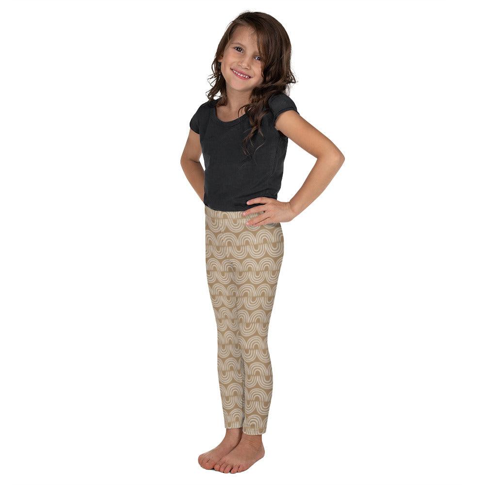 Brown Jungle Pattern Kid's Leggings | DEEAREST LTD