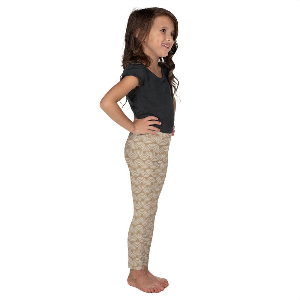 Brown Jungle Pattern Kid's Leggings | DEEAREST LTD