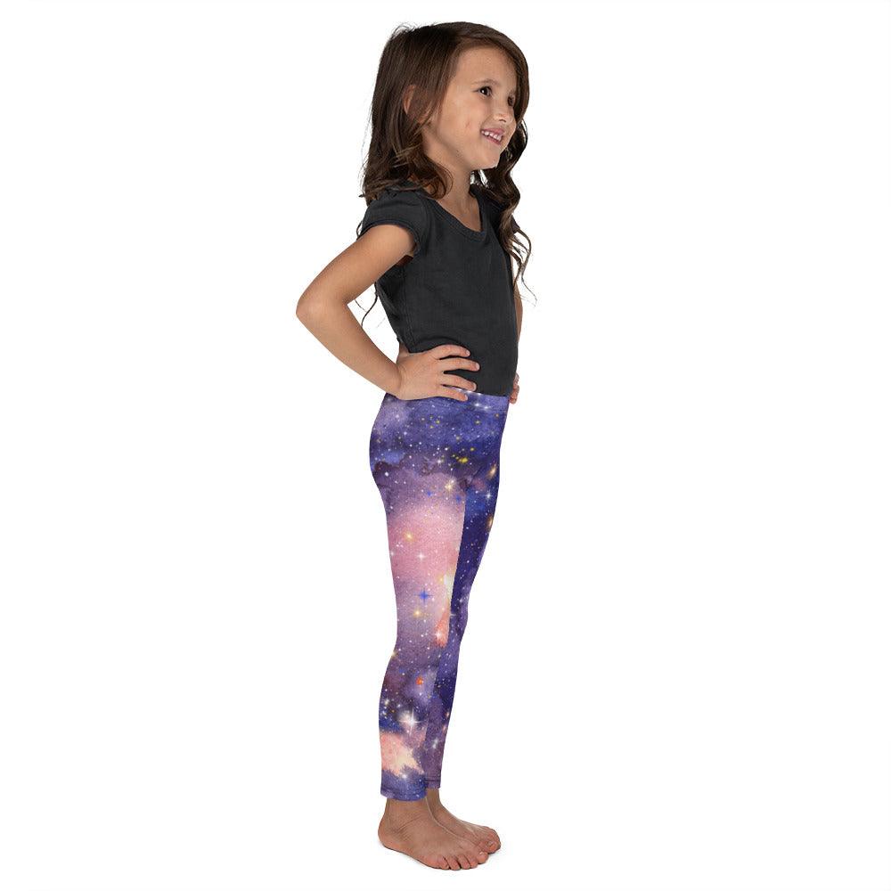 Light Purple Nebula Kid's Leggings | DEEAREST LTD