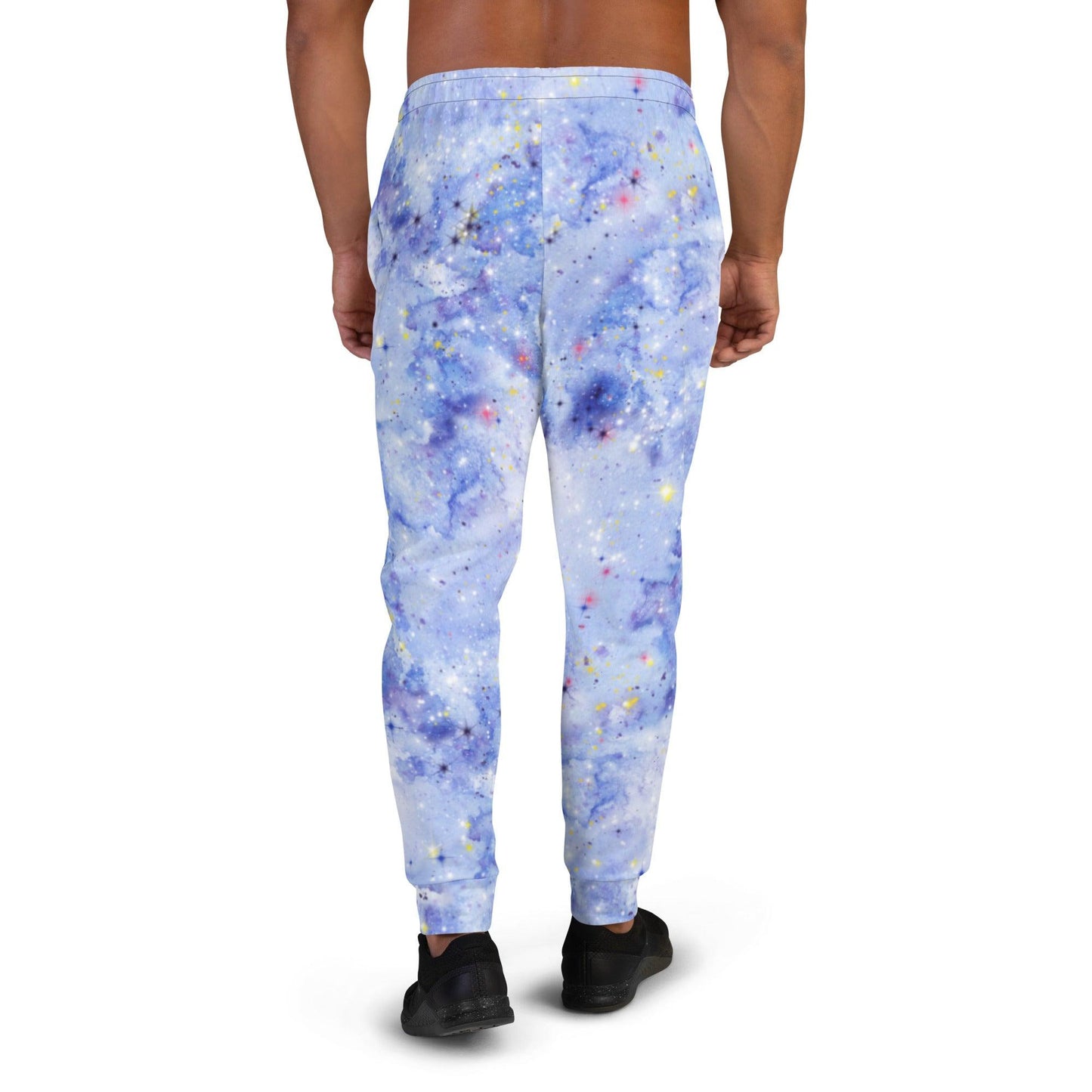 Light Blue Nebula Men's Joggers | DEEAREST LTD