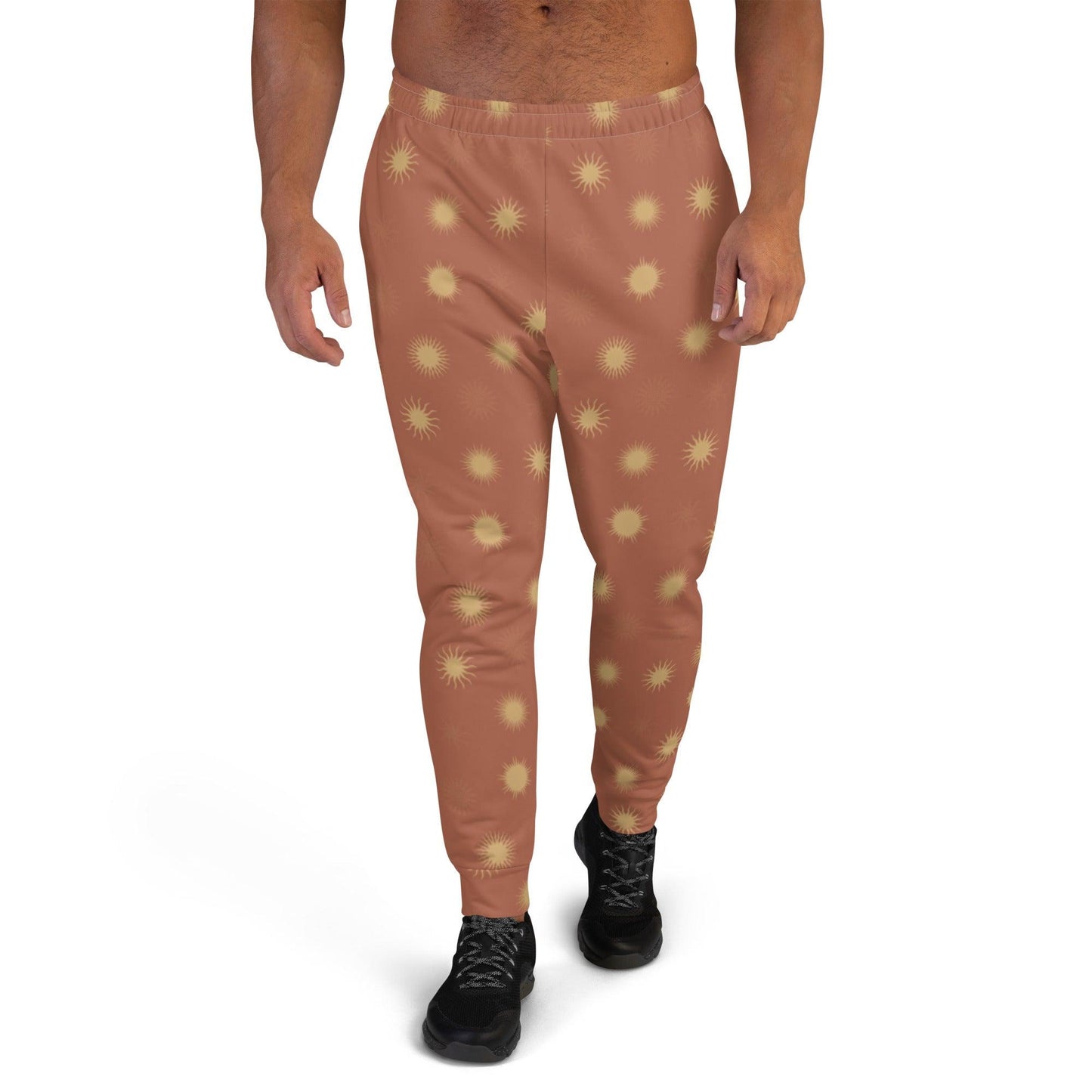 Brown Sun Men's Joggers | DEEAREST LTD