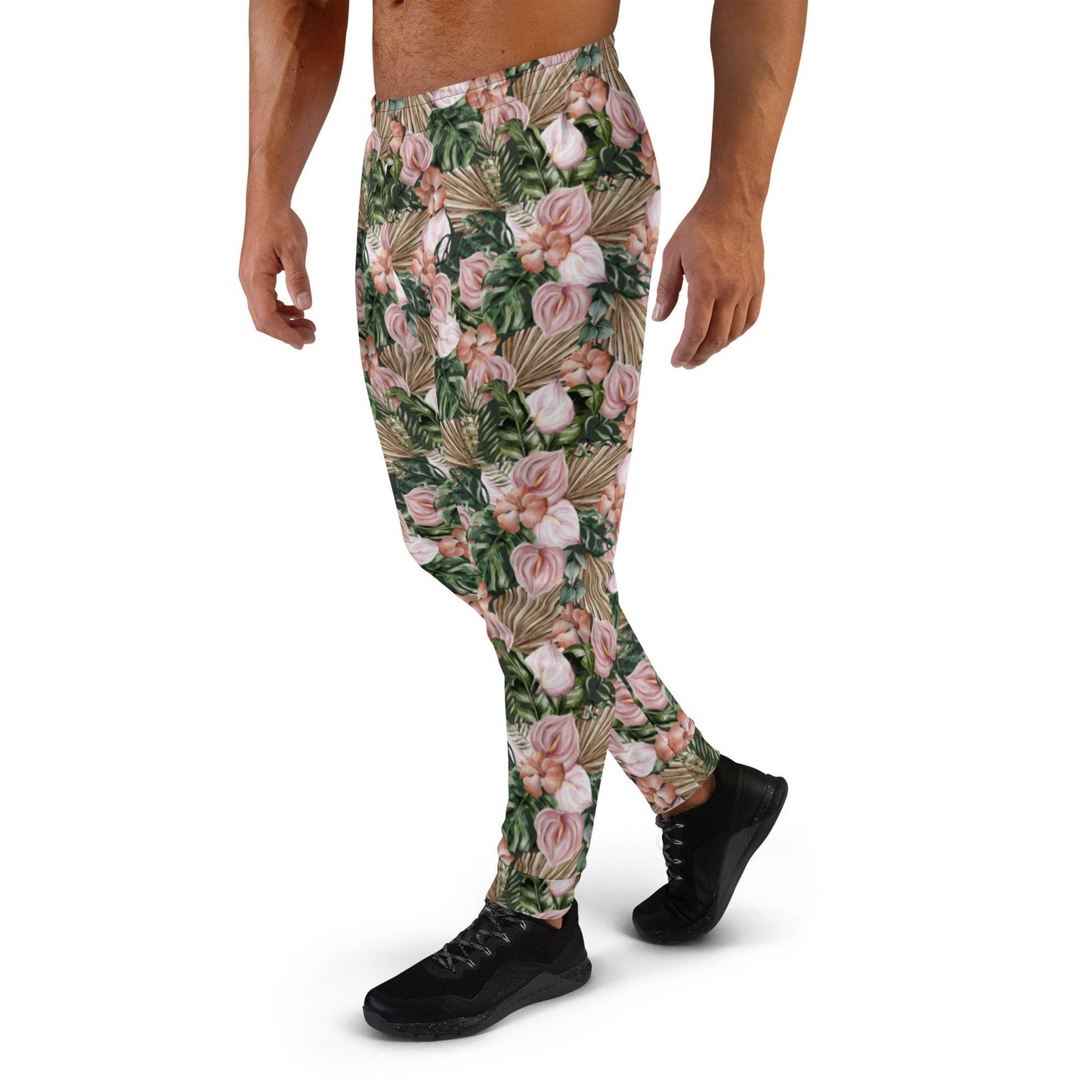 Brown Jungle Flora Men's Joggers | DEEAREST LTD