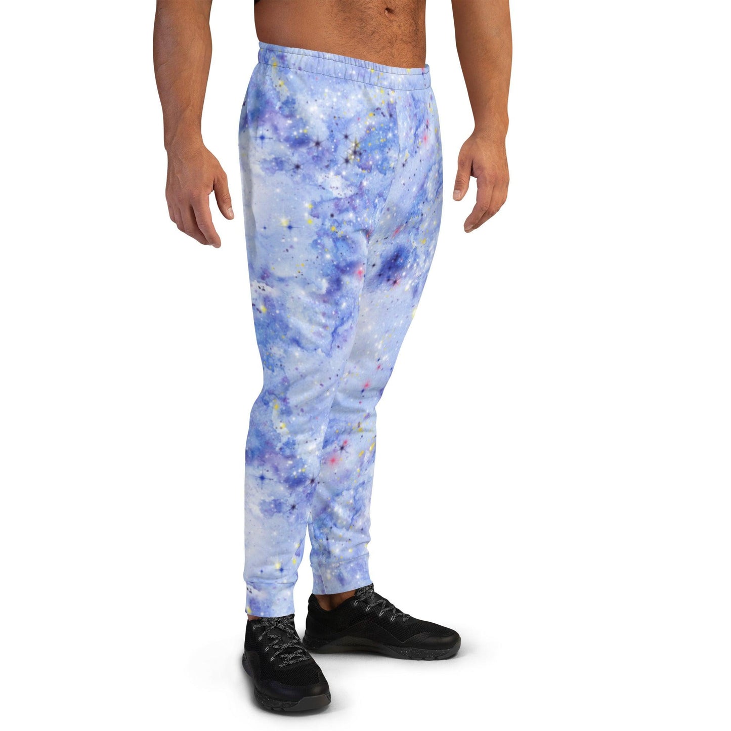 Light Blue Nebula Men's Joggers | DEEAREST LTD