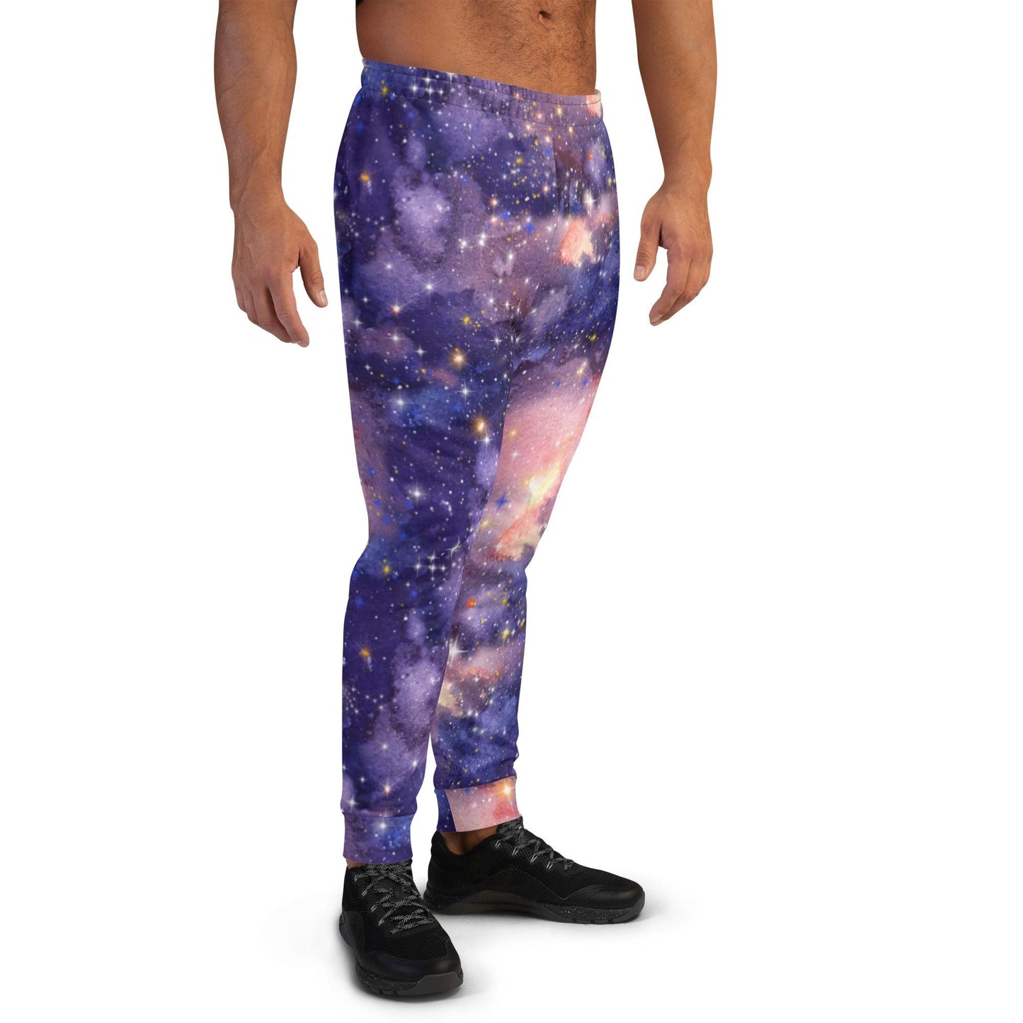 Light Purple Nebula Men's Joggers | DEEAREST LTD