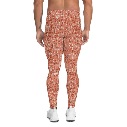 Copper Animal Print Men's Leggings - DEEAREST LTD