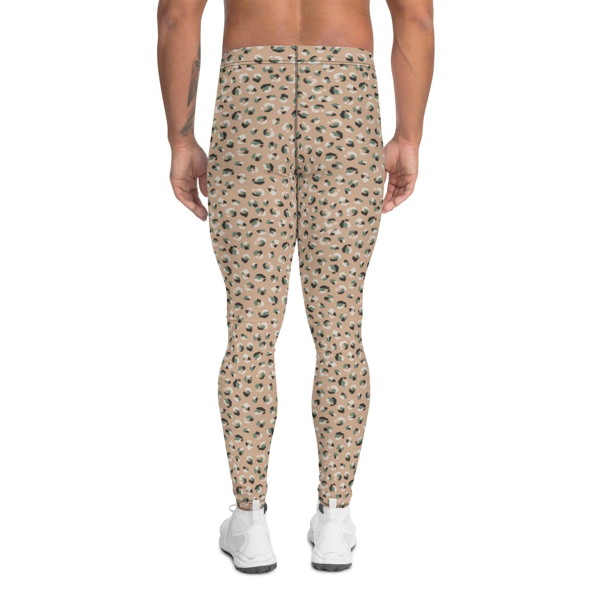 Brown Jungle Adventure Men's Leggings | DEEAREST LTD