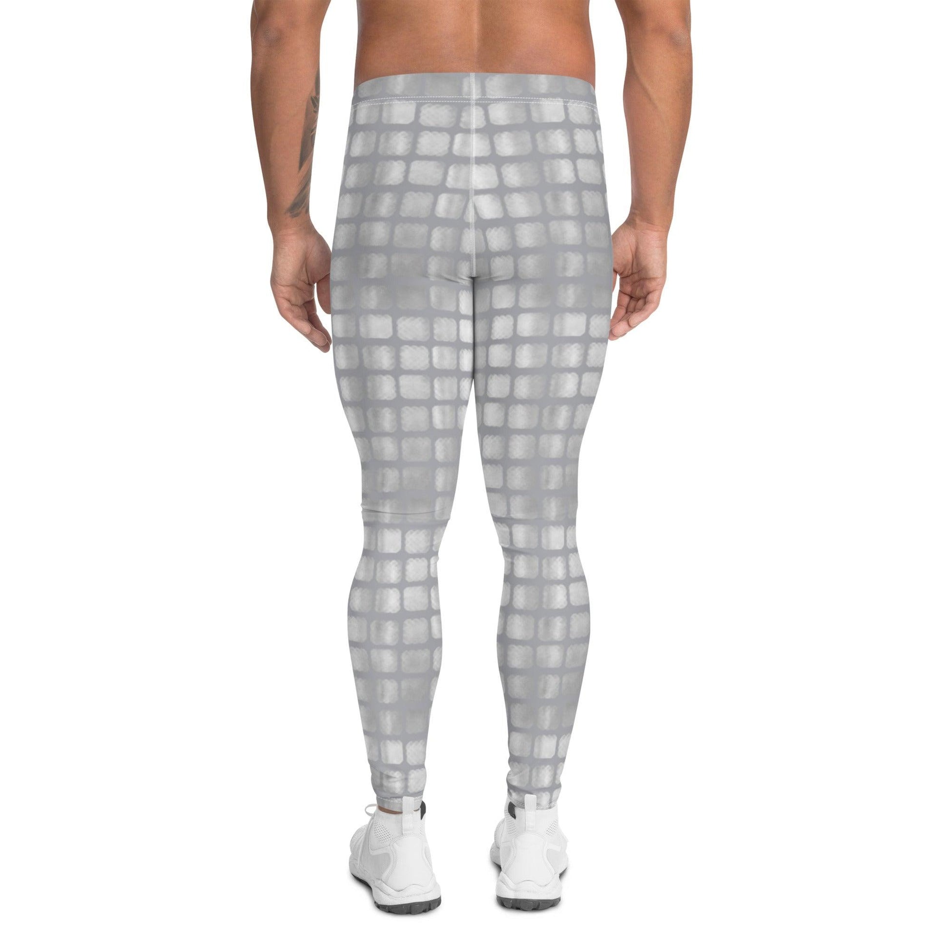 Grey Encounter Men's Leggings | DEEAREST LTD