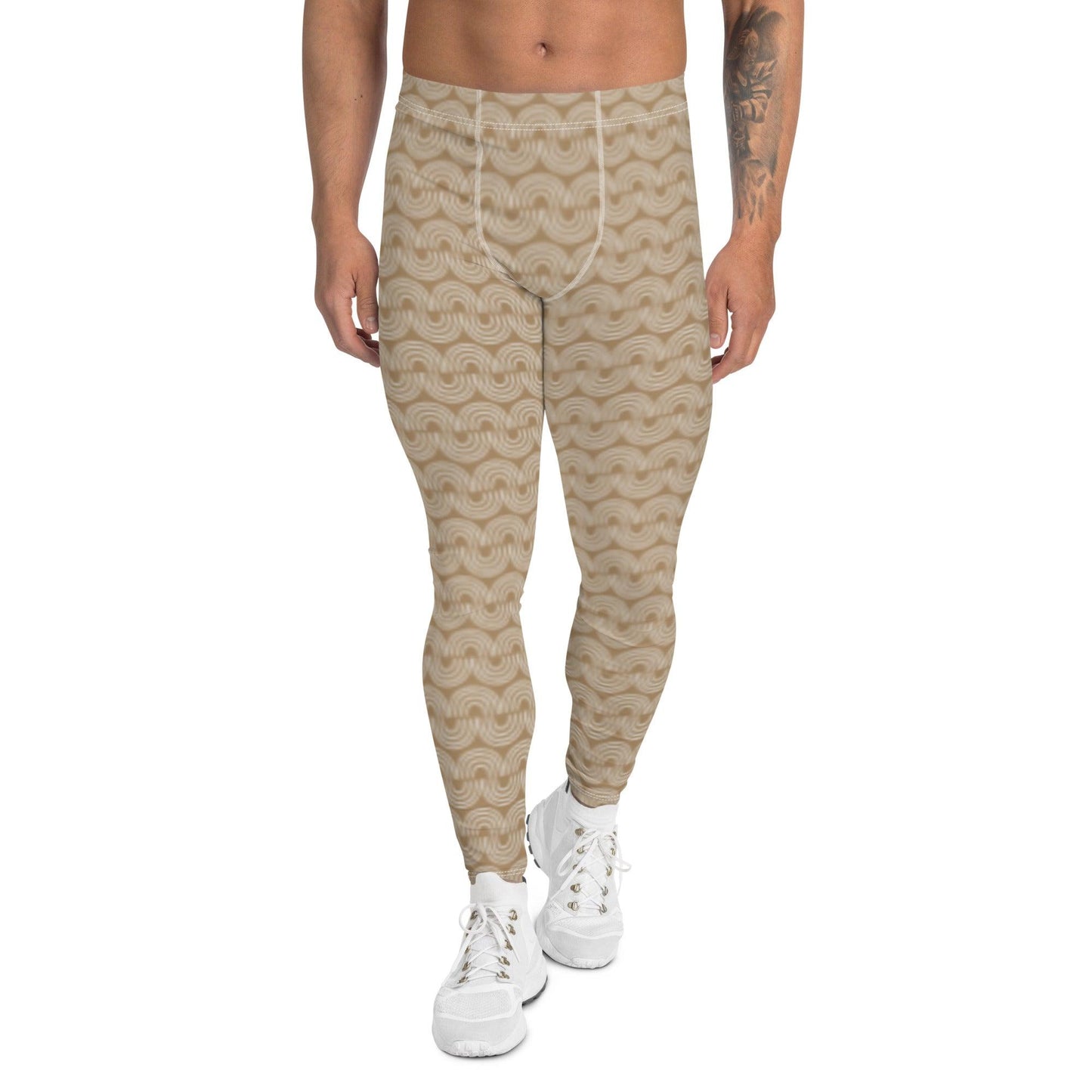 Brown Jungle Pattern Men's Leggings | DEEAREST LTD