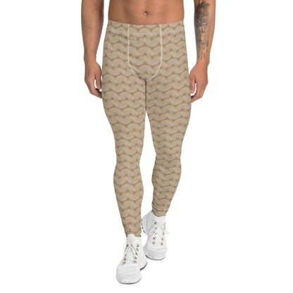 Brown Jungle Pattern Men's Leggings | DEEAREST LTD