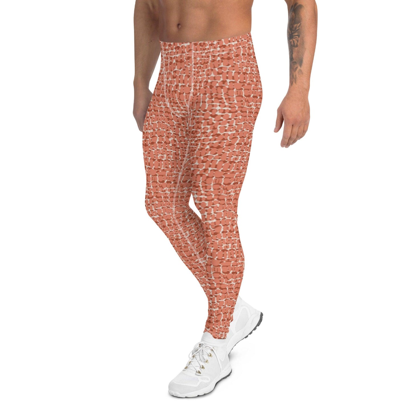 Copper Animal Print Men's Leggings - DEEAREST LTD