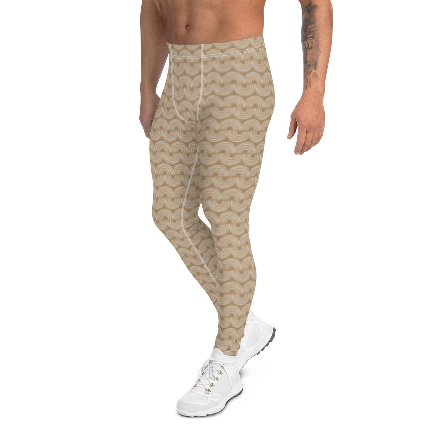 Brown Jungle Pattern Men's Leggings | DEEAREST LTD