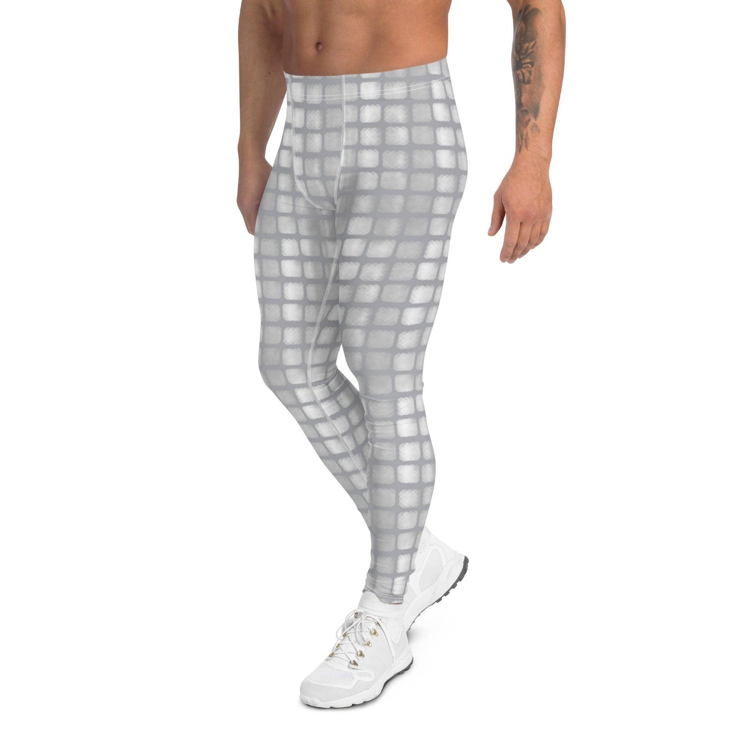 Grey Encounter Men's Leggings | DEEAREST LTD