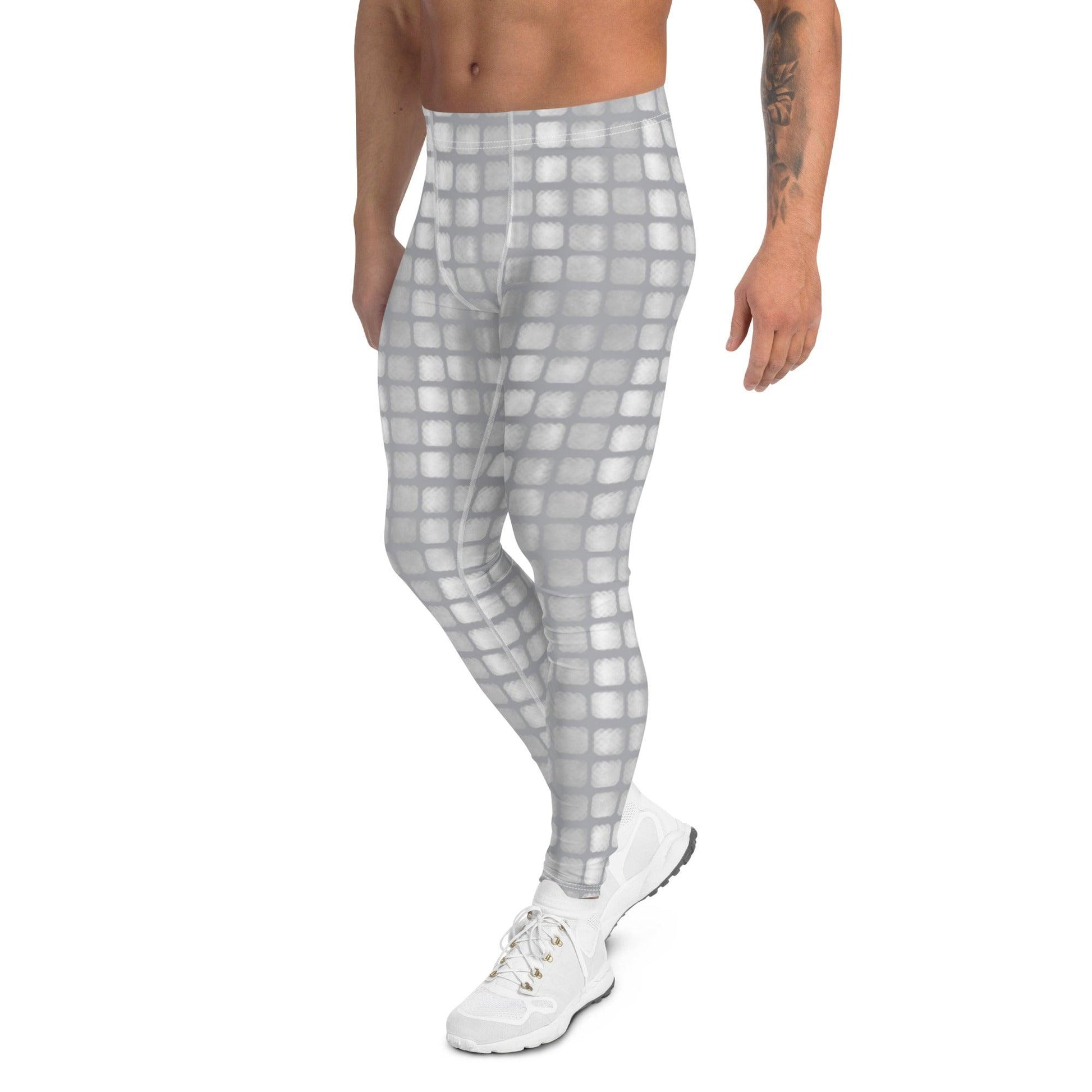 Grey Encounter Men's Leggings | DEEAREST LTD