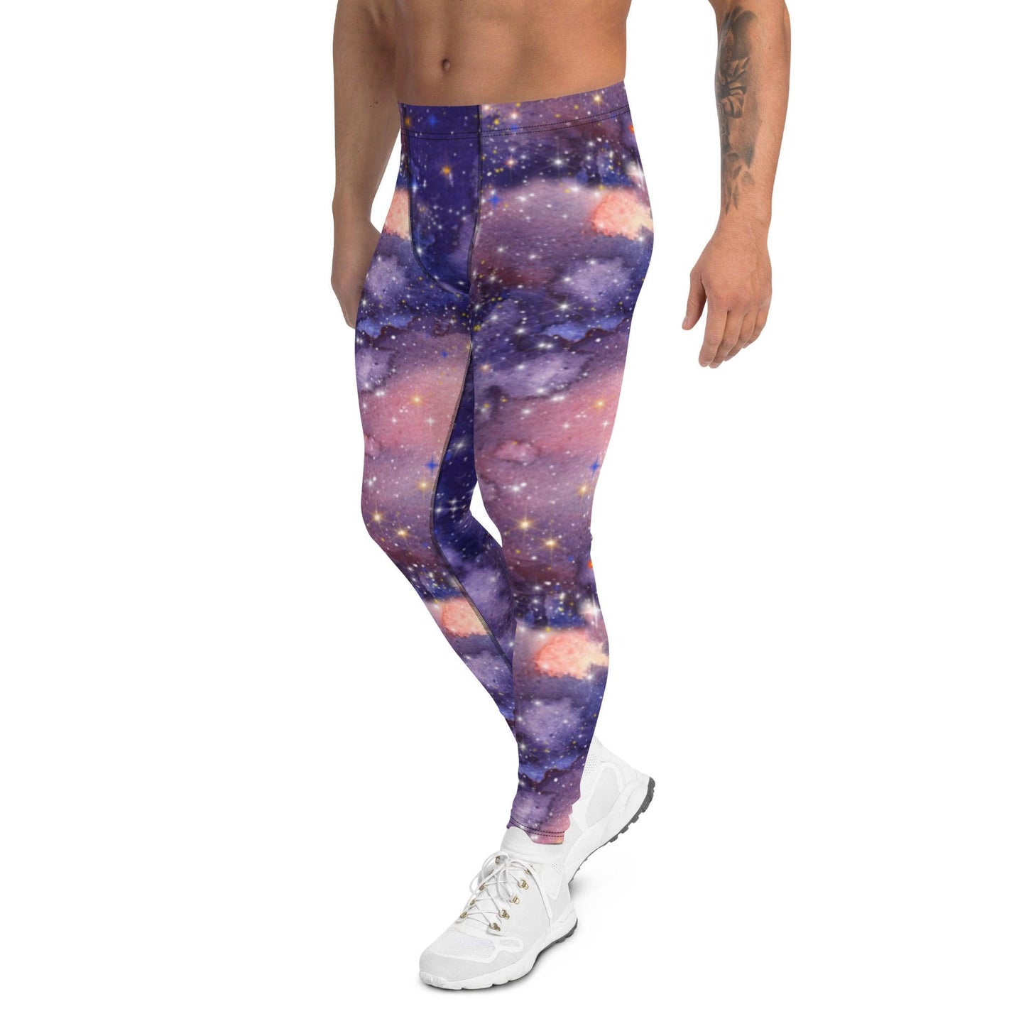 Light Purple Nebula Men's Leggings | DEEAREST LTD