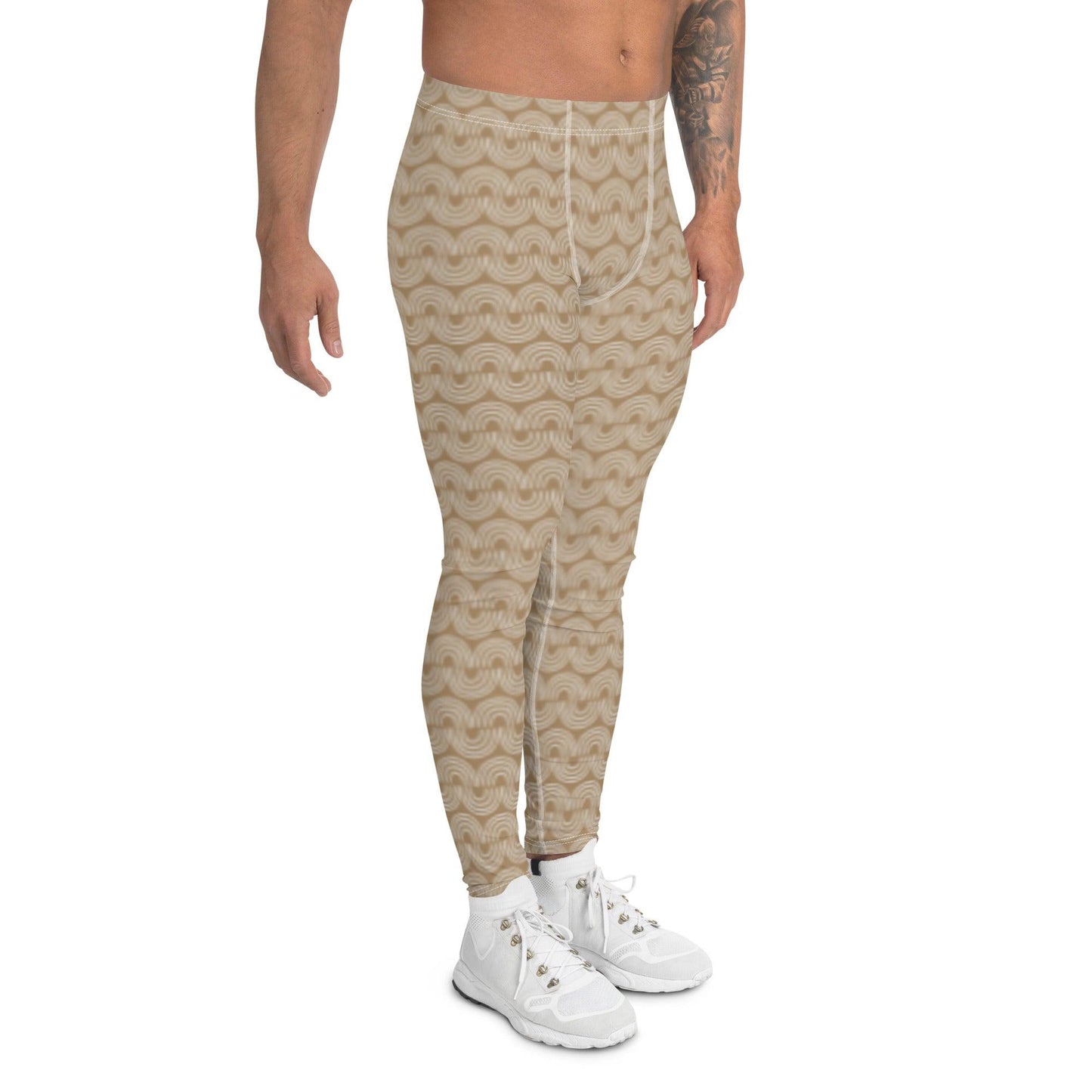 Brown Jungle Pattern Men's Leggings | DEEAREST LTD