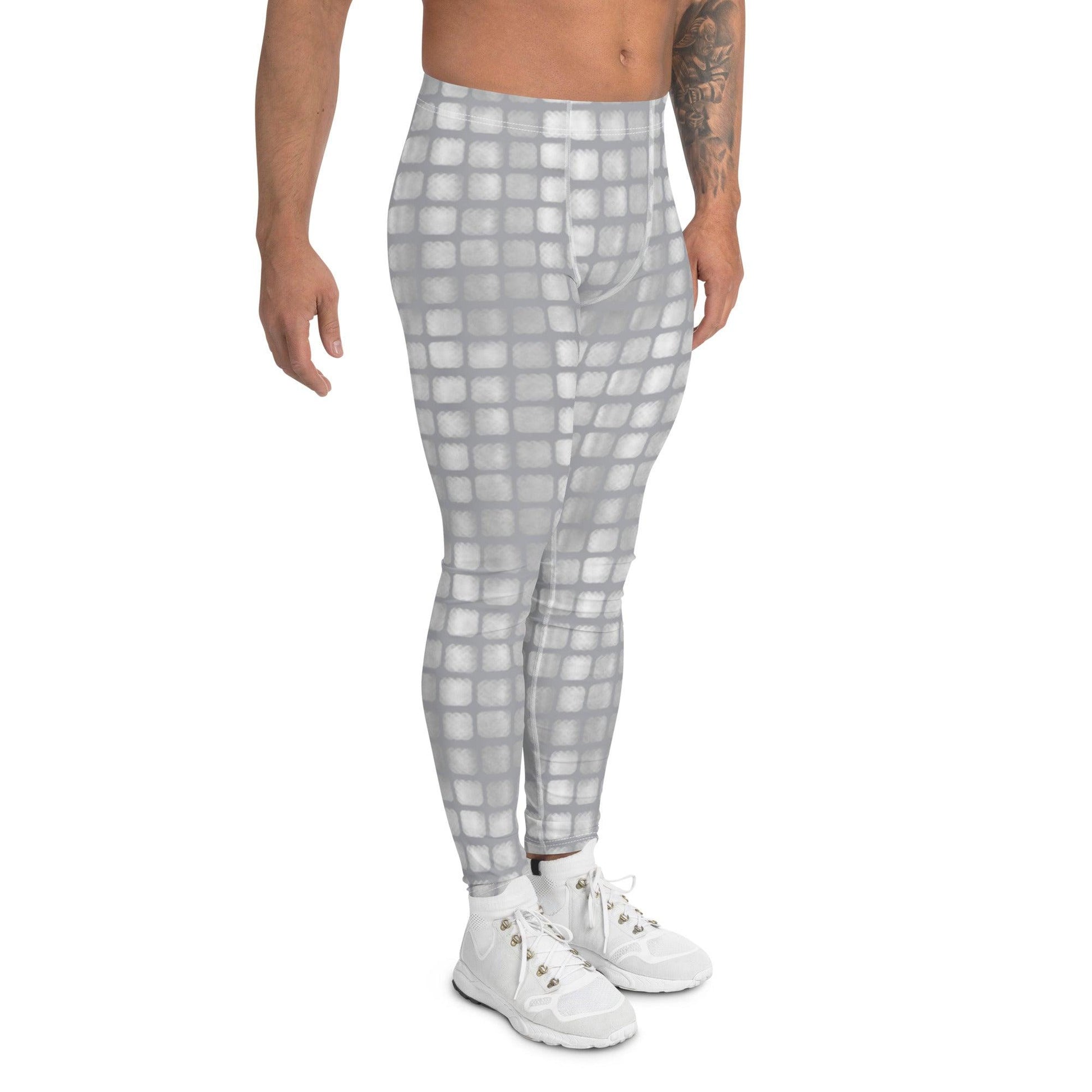 Grey Encounter Men's Leggings | DEEAREST LTD