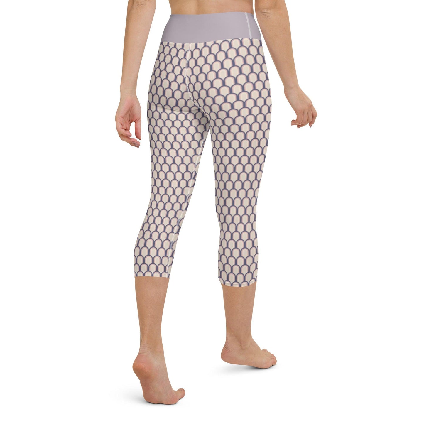 Lilac Arch Yoga Capri Leggings | DEEAREST LTD