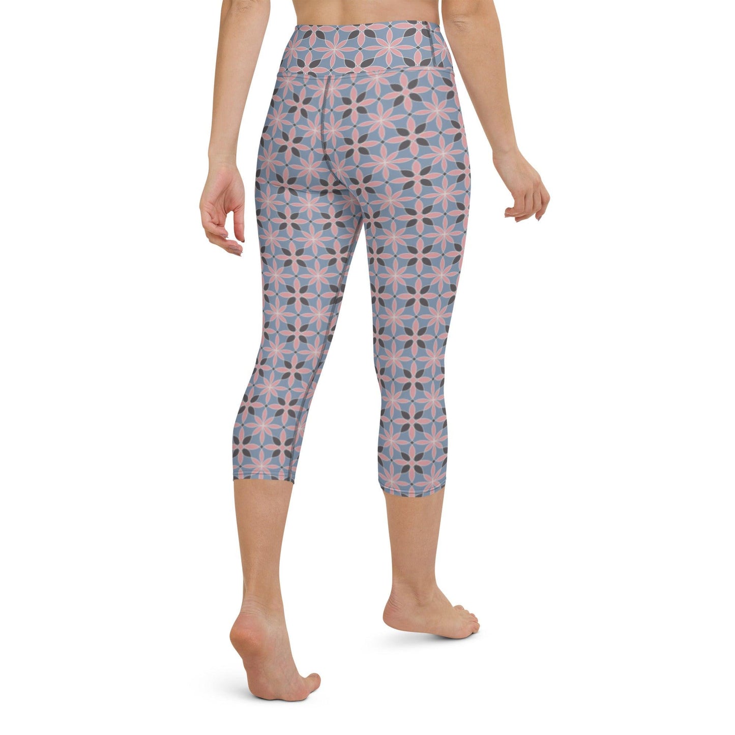 Earthly Pattern Yoga Capri Leggings | DEEAREST LTD