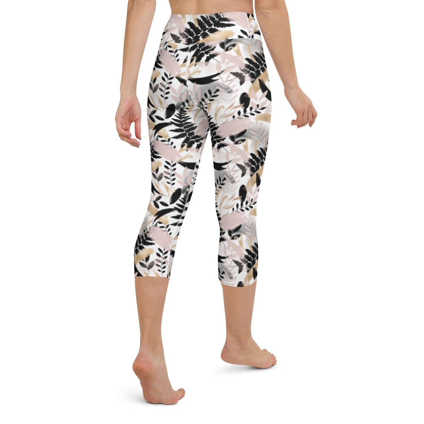 Gentle Leaves Yoga Capri Leggings | DEEAREST LTD