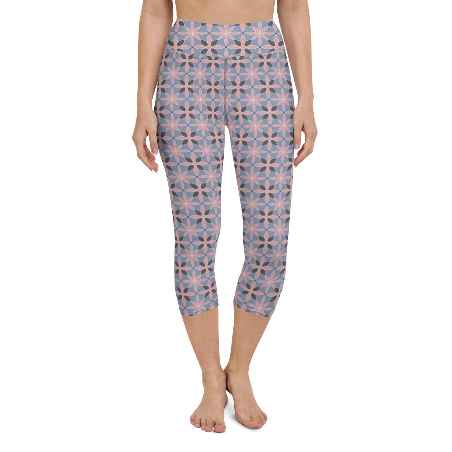 Earthly Pattern Yoga Capri Leggings | DEEAREST LTD