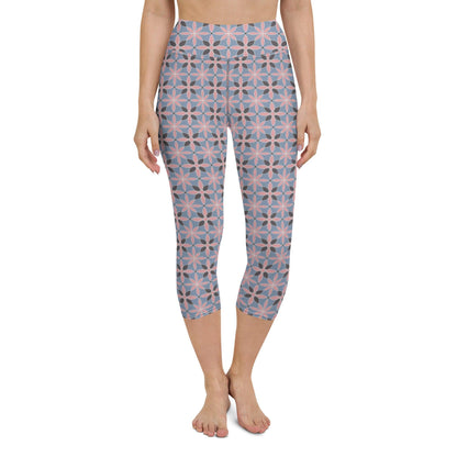 Earthly Pattern Yoga Capri Leggings | DEEAREST LTD