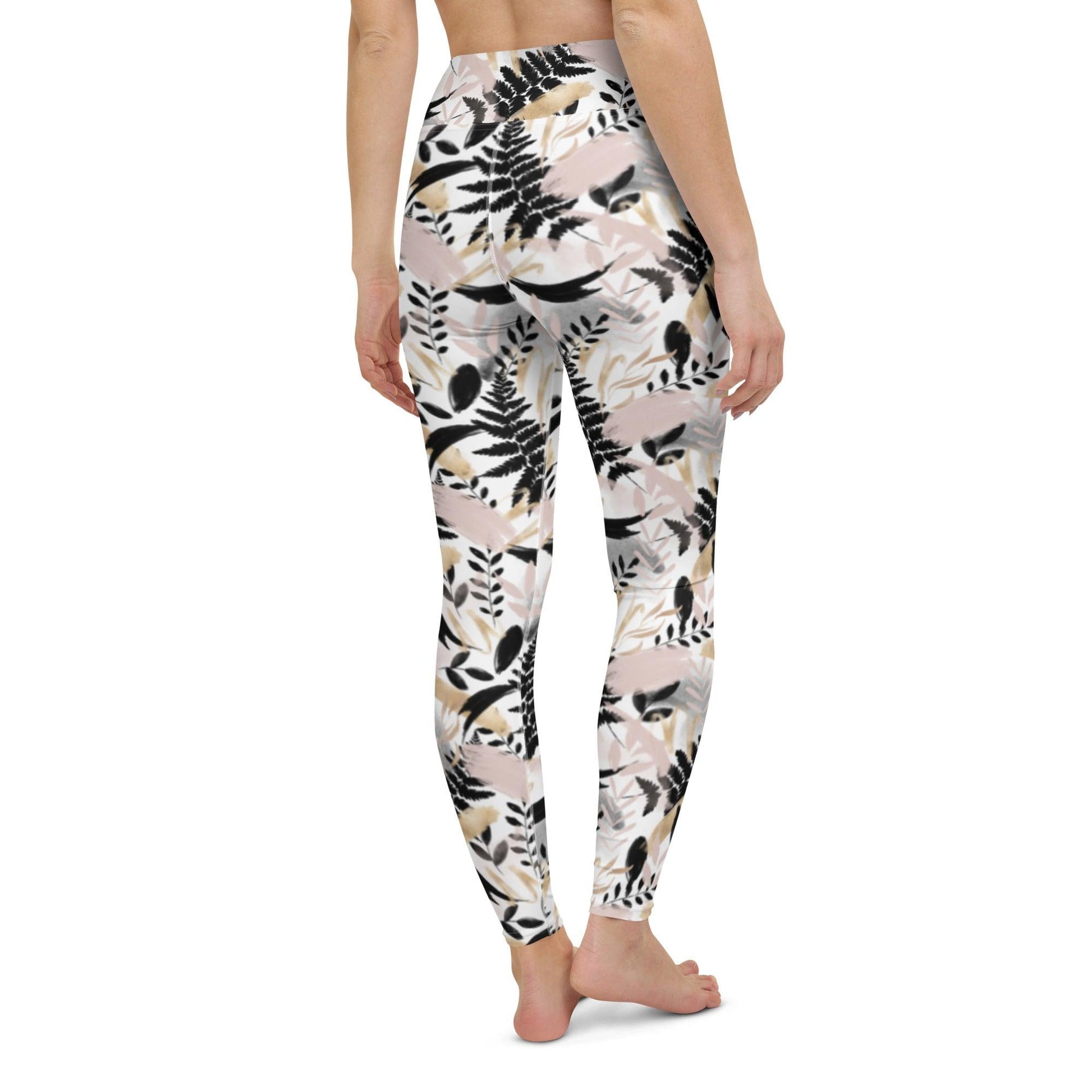 Gentle Leaves Yoga Leggings | DEEAREST LTD