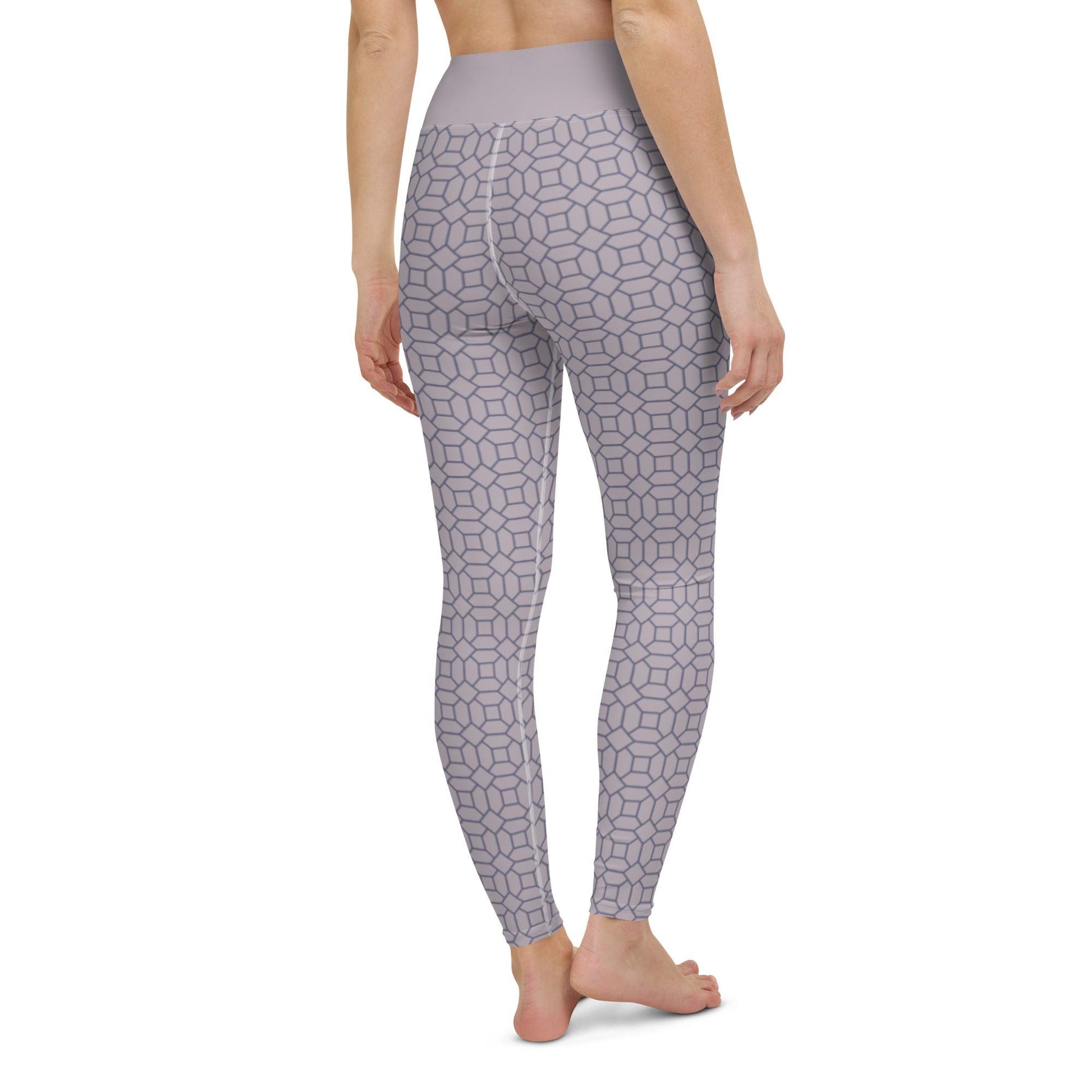 Lilac Pattern Yoga Leggings | DEEAREST LTD