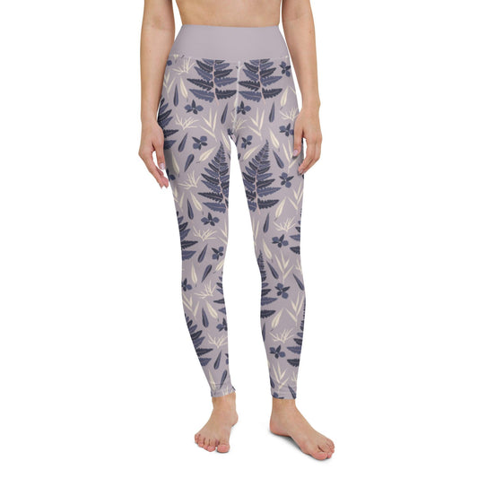 Lilac Fern Yoga Leggings | DEEAREST LTD