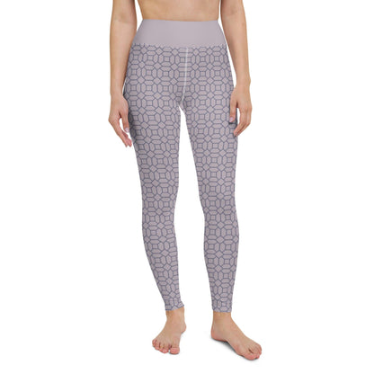 Lilac Pattern Yoga Leggings | DEEAREST LTD